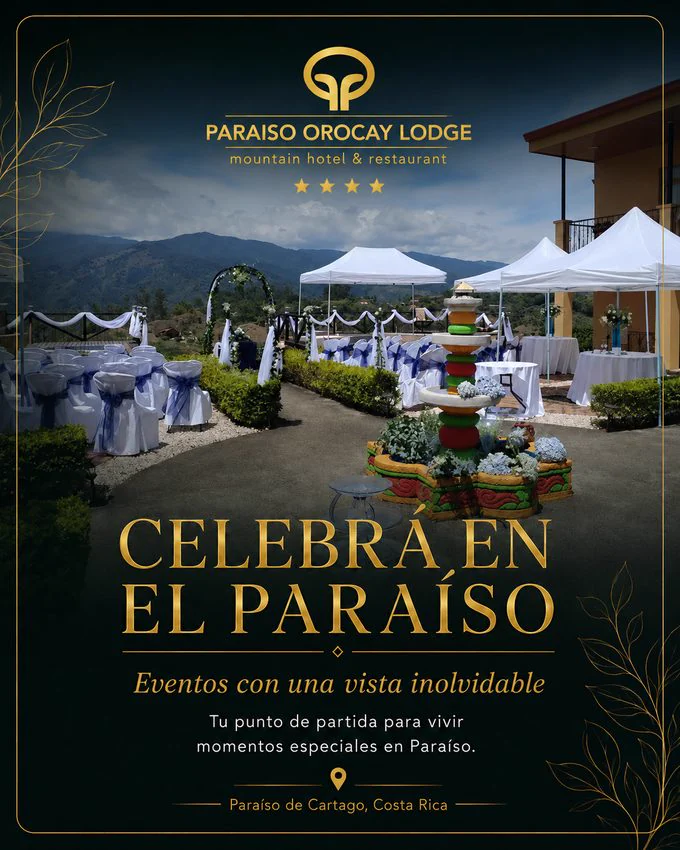 Imagen promocional de celebración en Paraíso Orocay Lodge.