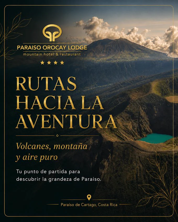 Imagen promocional de ruta de montaña desde Paraíso Orocay Lodge.
